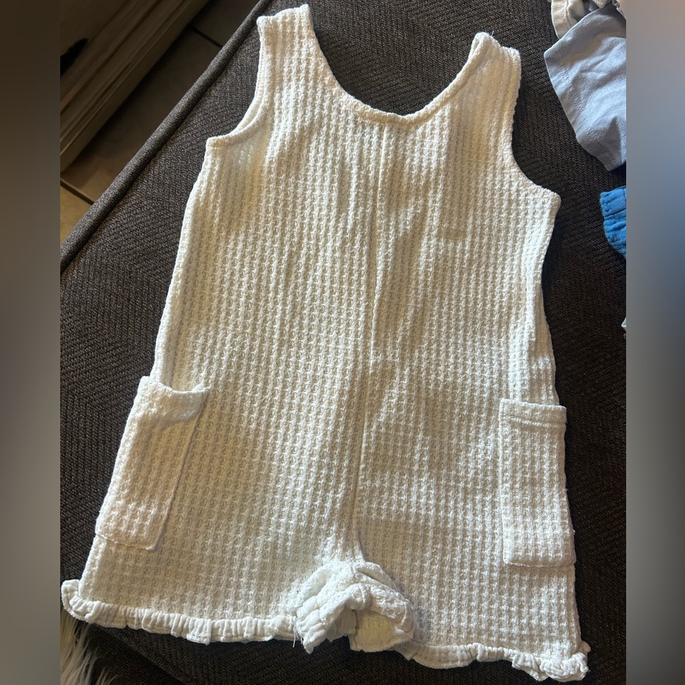 Zara  girl 2-3 years  Textured Sleeveless Romper nwot